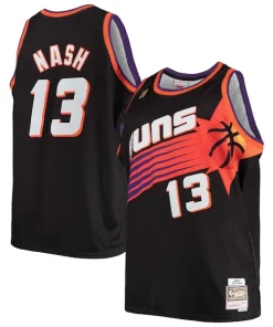 Steve Nash Phoenix Suns 1996/97 Big & Tall Magnifique Hardwood Classics Swingman Jersey Black/White