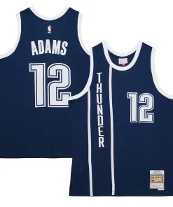 Steven Adams Sophistiqué Oklahoma City Thunder Hardwood Classics Swingman Jersey Navy