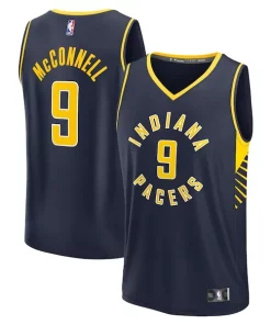 T.J. Exceptionnel McConnell Indiana Pacers Fast Break Replica Player Jersey Icon Edition Navy