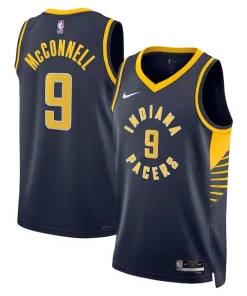 T.J. McConnell Indiana Pacers Nike Unisex Swingman Replica Jersey Icon Edition Navy Exclusif