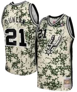 Tim Duncan Confortable San Antonio Spurs 2013/14 Swingman Jersey Camo