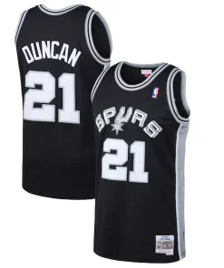 Tim Duncan Exquisite San Antonio Spurs 1998/99 Hardwood Classics Swingman Jersey Black