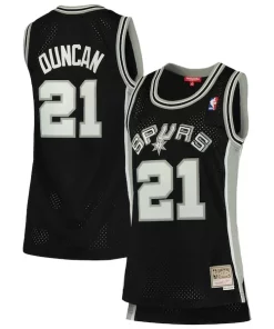 Tim Duncan San Antonio Spurs Women's 1998/99 Hardwood Classics Swingman Exclusif Jersey Black