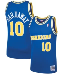 Tim Hardaway Golden State Warriors 1990/91 Hardwood Classics Swingman Jersey Royal Moderne