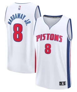 Tim Hardaway Jr. Detroit Pistons Fast Break Replica Player Jersey Association Admirable Edition White