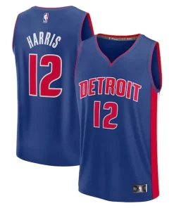 Tobias Harris Tendance Detroit Pistons Fast Break Replica Player Jersey Icon Edition Blue