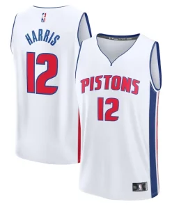 Tobias Personalisable Harris Detroit Pistons Fast Break Replica Player Jersey Association Edition White