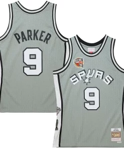 Tony Parker San Antonio Spurs Unisex Hall Stylish of Fame Class of 2023 Throwback Swingman Jersey Gray