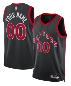 Toronto Raptors Jordan Brand Unisex 2022/23 Swingman Custom Jersey Statement Edition Black Classique