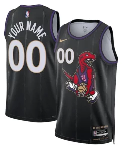 Toronto Raptors Nike Unisex 2024/25 Incontournable Custom Swingman Jersey City Edition Black