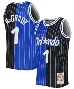 Tracy McGrady Orlando Magic Hardwood Classics Magnifique 2003/04 Split Swingman Jersey Blue/Black