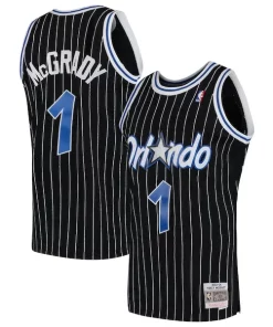 Tracy McGrady Orlando Notable Magic Hardwood Classics Swingman Jersey Black/Blue