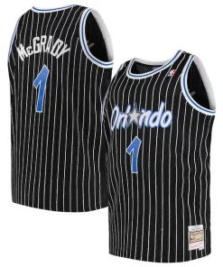 Tracy McGrady Orlando Premium Magic 2003/04 Big & Tall Hardwood Classics Swingman Jersey Black/Blue