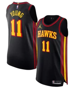 Trae Young Atlanta Hawks Jordan Brand Authentic Player Jersey Statement Edition Splendide Black