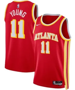 Trae Young Atlanta Hawks Nike Unisex Swingman Jersey Premium Icon Edition Red/White