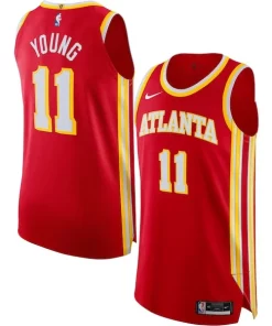 Trae Young Atlanta Hawks Prime Nike Authentic Jersey Association Edition Red