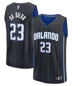 Tristan da Silva Orlando Magic Youth 2024 NBA Captivant Draft Fast Break Player Jersey Icon Edition Black