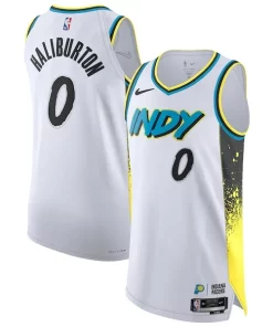 Tyrese Haliburton Exclusif Indiana Pacers Nike 2024/25 Authentic Player Jersey City Edition White
