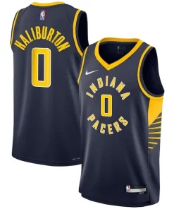 Tyrese Haliburton Indiana Pacers Nike Youth Swingman Sophistiqué Jersey Icon Edition Navy