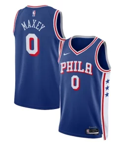 Tyrese Maxey Philadelphia 76ers Nike Unisex Swingman Jersey Superbe Icon Edition Royal