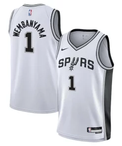 Victor Wembanyama San Antonio Spurs Nike Bold Youth Swingman Jersey Association Edition White