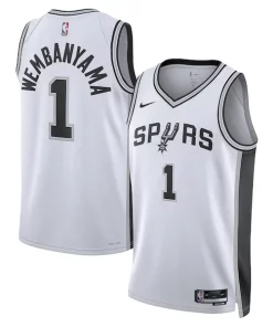 Victor Wembanyama San Antonio Spurs Nike Premium Unisex Swingman Jersey Association Edition White