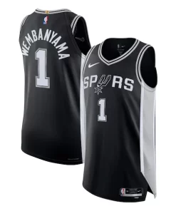 Victor Wembanyama San Unique Antonio Spurs Nike Authentic Jersey Icon Edition Black