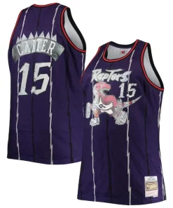 Vince Carter Toronto Raptors Big & Tall 1998/99 Distingué NBA 75th Anniversary Diamond Swingman Jersey Purple