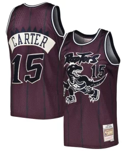 Vince Carter Toronto Raptors Hardwood Classics Off Court Swingman Jersey Élégant Purple