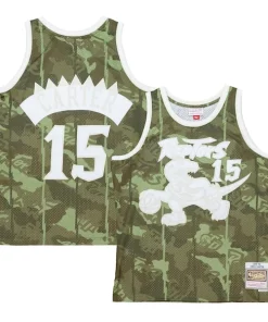 Vince Carter Toronto Raptors Hardwood Classics Personalisable 1998/99 Ghost Green Swingman Jersey Camo