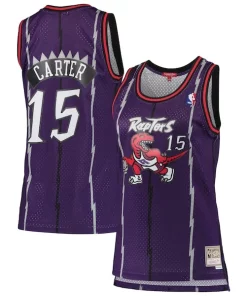 Vince Carter Toronto Raptors Women's 1998/99 Hardwood Classics Swingman Jersey Purple Magnifique