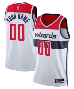 Washington Wizards Admirable Nike Unisex Swingman Custom Jersey White Association Edition