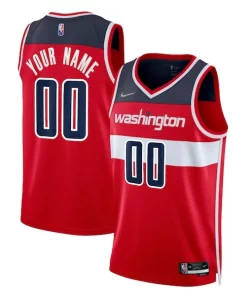 Washington Wizards Éclatant Nike 2021/22 Diamond Swingman Custom Jersey Icon Edition Red