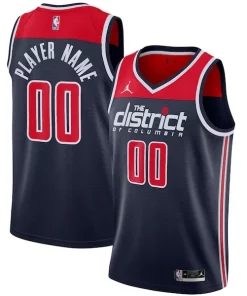 Washington Wizards Jordan Brand Swingman Élégant Custom Jersey Statement Edition Navy