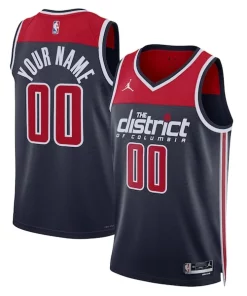 Washington Wizards Jordan Incontournable Brand Unisex 2022/23 Swingman Custom Jersey Statement Edition Navy