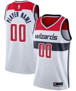 Washington Wizards Nike 2020/21 Swingman Custom Jersey Association Refiné Edition White