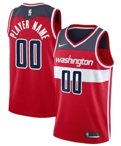 Washington Wizards Nike 2020/21 Swingman Custom Jersey Icon Edition Exquisite Red