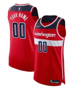 Washington Wizards Nike 2021/22 Diamond Authentic Custom Jersey Collectible Icon Edition Red