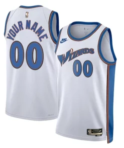 Washington Wizards Nike Unisex 2022/23 Exceptionnel Custom Swingman Jersey Classic Edition White