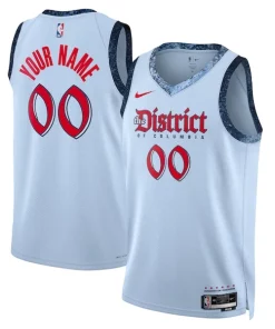 Washington Wizards Nike Unisex 2024/25 Custom Swingman Jersey City Edition Exquisite Powder Blue