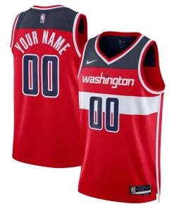 Washington Wizards Nike Unisex Swingman Moderne Custom Jersey Red Icon Edition