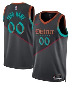 Washington Wizards Unique Nike Unisex 2023/24 Custom Swingman Jersey Black City Edition