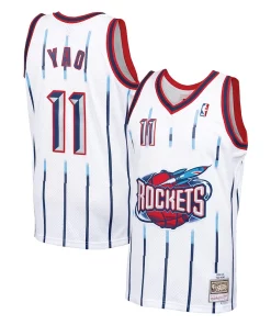 Yao Ming Houston Rockets 2002 03 Hardwood Classics Premium Swingman Jersey White