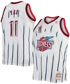 Yao Ming Houston Rockets 2002/03 Big & Tall Hardwood Stylish Classics Swingman Jersey White