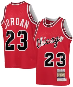 Youth Chicago Bulls Charming Michael Jordan Red 1984/85 Hardwood Classics Authentic Jersey