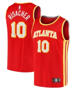 Zaccharie Risacher Atlanta Refiné Hawks Youth 2024 NBA Draft Fast Break Player Jersey Icon Edition Red