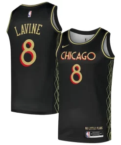 Zach LaVine Chicago Bulls Nike Swingman Player Jersey City Edition Black Admirable