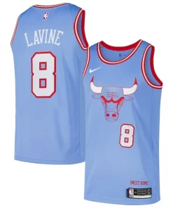 Zach LaVine Chicago Bulls Refiné Nike Swingman Player Jersey City Edition Blue