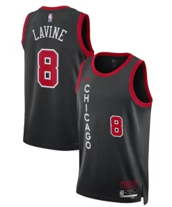 Zach LaVine Chicago Personalisable Bulls Nike Unisex 2023/24 Swingman Jersey Black City Edition