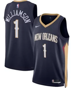 Zion Moderne Williamson New Orleans Pelicans Nike Unisex Swingman Jersey Icon Edition Navy/White